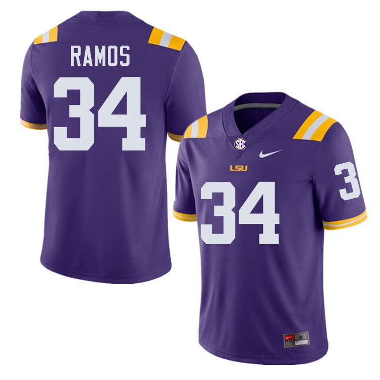 Damian Ramos LSU Tigers Jersey,Louisiana State University Tigers Football Jersey-Purple